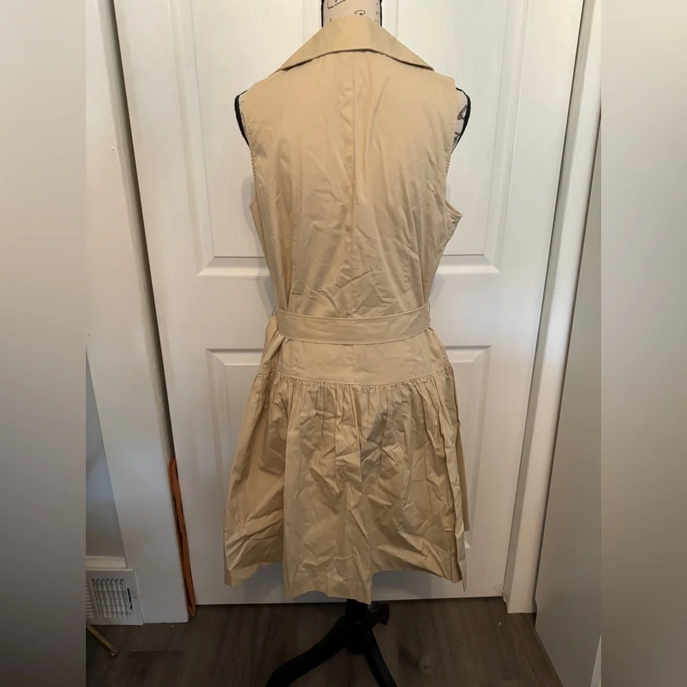 Ralph Lauren Khaki Sleeveless Dress 16 - Picture 4 of 6